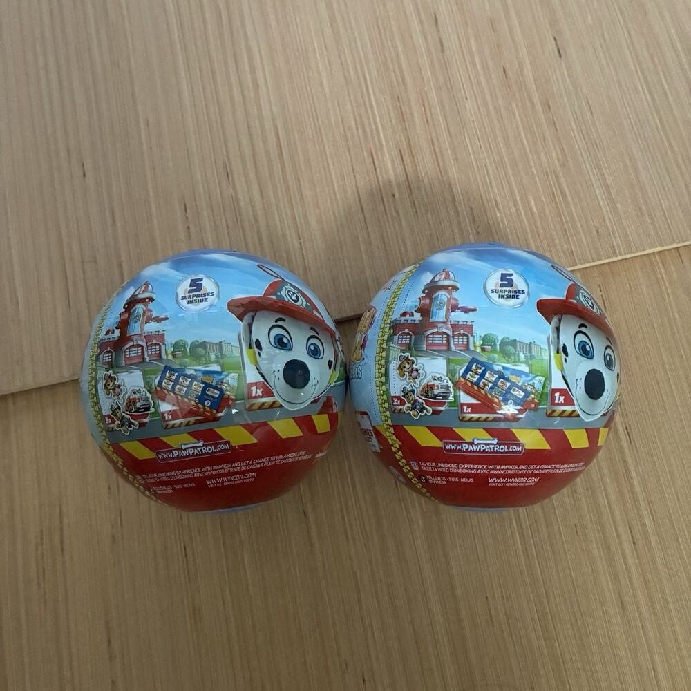 Mira Ball Surprises Series 2 Paw Patrol Fire Rescue Blind Capsule Toy Brand New